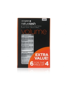 SS SHORT BLACK LASHES - 6 FOR 4 TRAYS