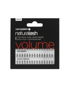 0225107 SS MEDIUM BLACK LASHES - INDIVIDUAL PACK
