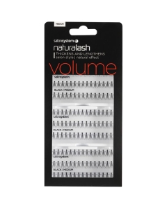 0225107-5 SS MEDIUM BLACK LASHES - VALUE PACK (3 TRAYS)