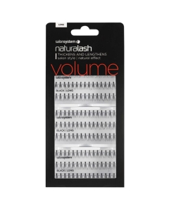0225108-5 SS LONG BLACK LASHES - VALUE PACK (3 TRAYS)