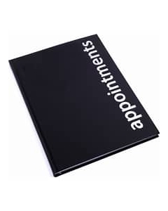 AB6 APPOINTMENT BOOK 6 COLUMN BLACK