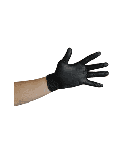 BLK LGE NITRILE GLOVES (100)-POWDER FREE