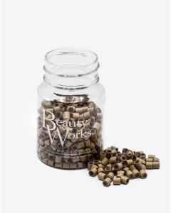 AL- MICRO RINGS DARK BLONDE 500PCS