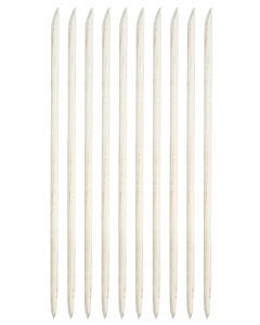 HBA1280 - ORANGE WOOD STICKS (MANICURE STICKS 6" - 10PK)