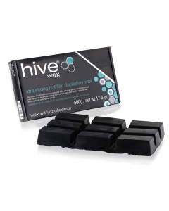 HOB5586 - XTRA STRONG HOT FILM WAX - BLACK - 500G BLOCK
