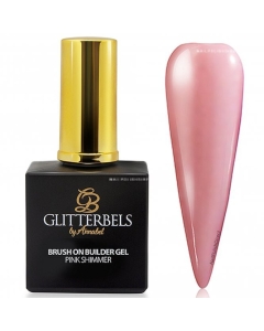 BGEL010 PINK SHIMMER BUILD GEL GLITTERBELS